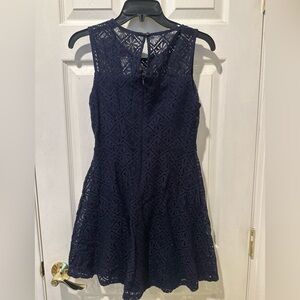 Monteau Navy Lace Dress